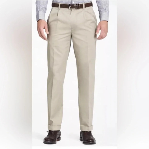 Brooks Brothers Other - Brooks Brothers Thompson Advantage Chino Pleated Pants Mens Size 34x30 (1024)